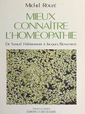 cover image of Mieux connaître l'homéopathie